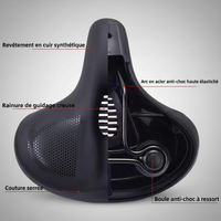 Selle ergonomique - Canal central